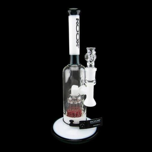 ROOR Tech 12" Fixed Stemless Bubbler - Jade & White - 006