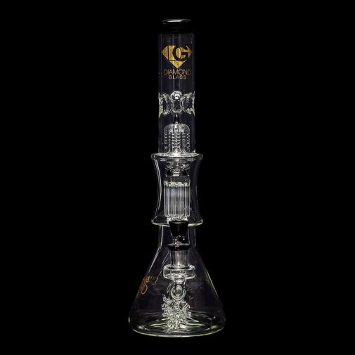 Diamond Glass Sea Mine Beaker Water Pipe - 03