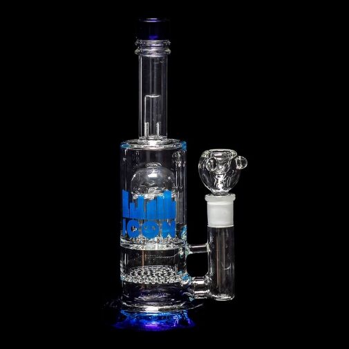 Diamond Glass Icon Pisa Water Pipe - Blue - 01