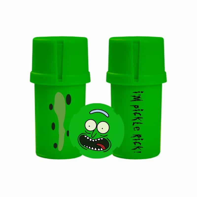 The Medtainer Storage w/ Grinder Pickle Rick / Green - 20 Dram