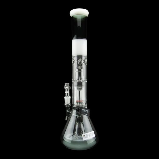 Roor Tech Fixed Beaker Barrel Perc 18 Inch Smokey Grey 02