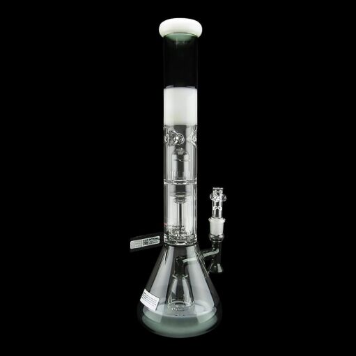 Roor Tech Fixed Beaker Barrel Perc 18 Inch Smokey Grey 04
