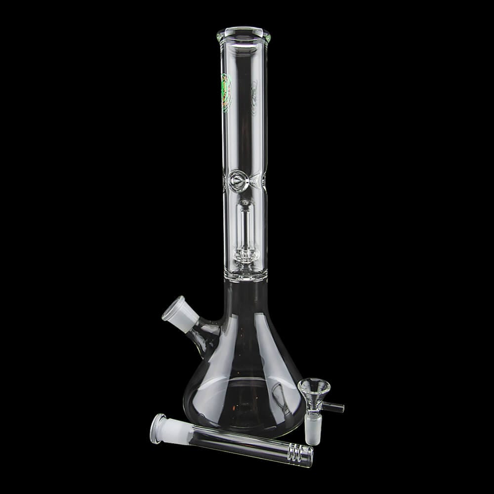 13" Single Showerhead Perc Beaker Water Pipe - 09