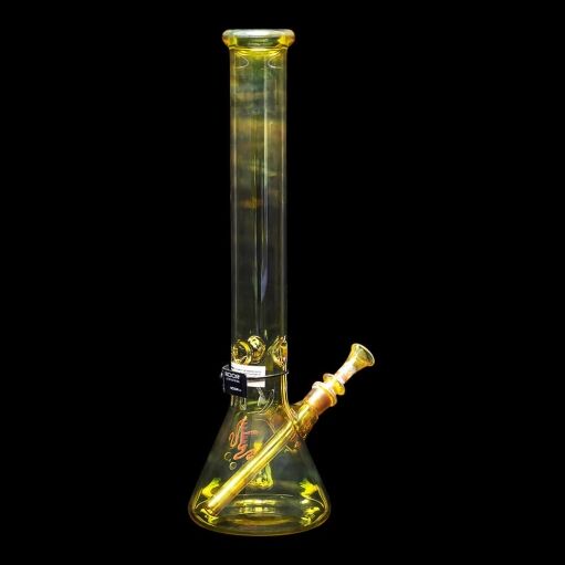 ROOR 18" Beaker Color Changing Water Pipe Silver Fumed - 04