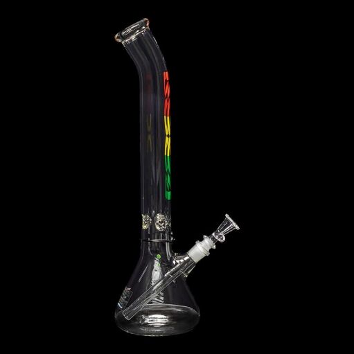 ROOR Classic 18" Beaker Bent Neck "Rasta" 05
