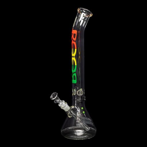 ROOR Classic 18" Beaker Bent Neck "Rasta" 08