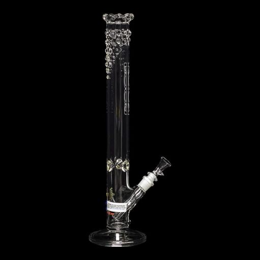 ROOR Custom Straight Tube Ghost Water Pipe - Crystal Raindrops - 03