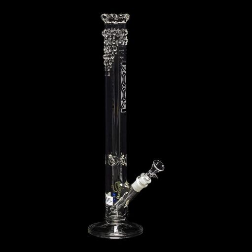 ROOR Custom Straight Tube Ghost Water Pipe - Crystal Raindrops - 05