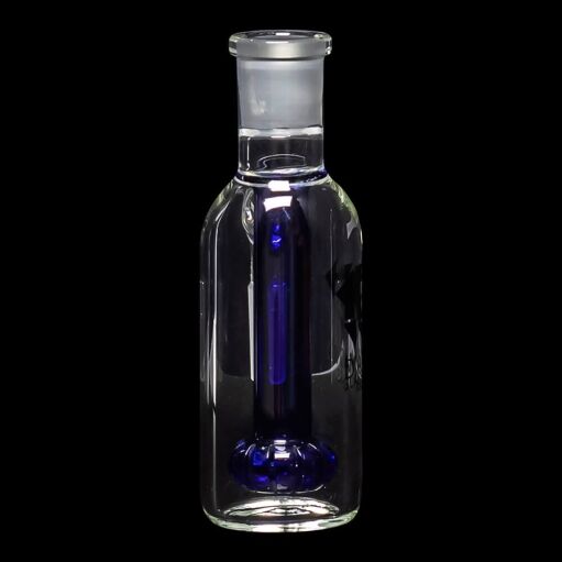 Diamond Glass Ash Catcher 90° 14mm/14mm w/ Showerhead Perc - Blue - 04