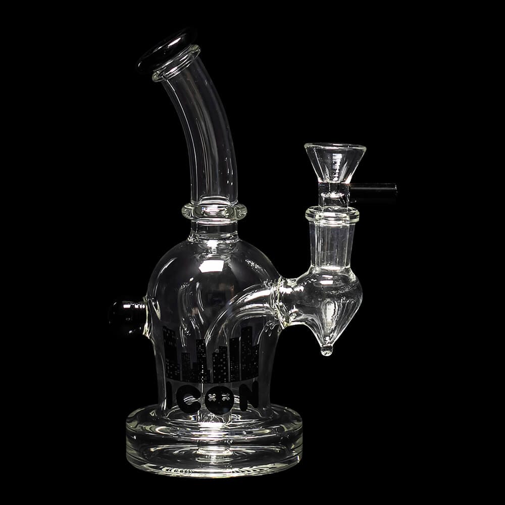 Diamond Glass Icon Ori Water Pipe - Black - 01