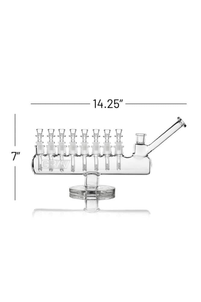 GRAV Menorah Water Pipe 10mm Specs
