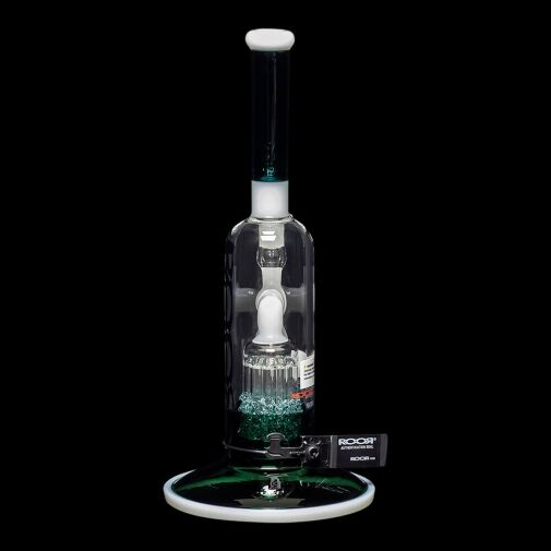 ROOR Tech 12″ Fixed Stemless Bubbler – Jade & White 03