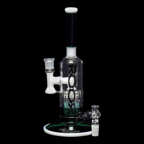 ROOR Tech 12″ Fixed Stemless Bubbler – Jade & White 09