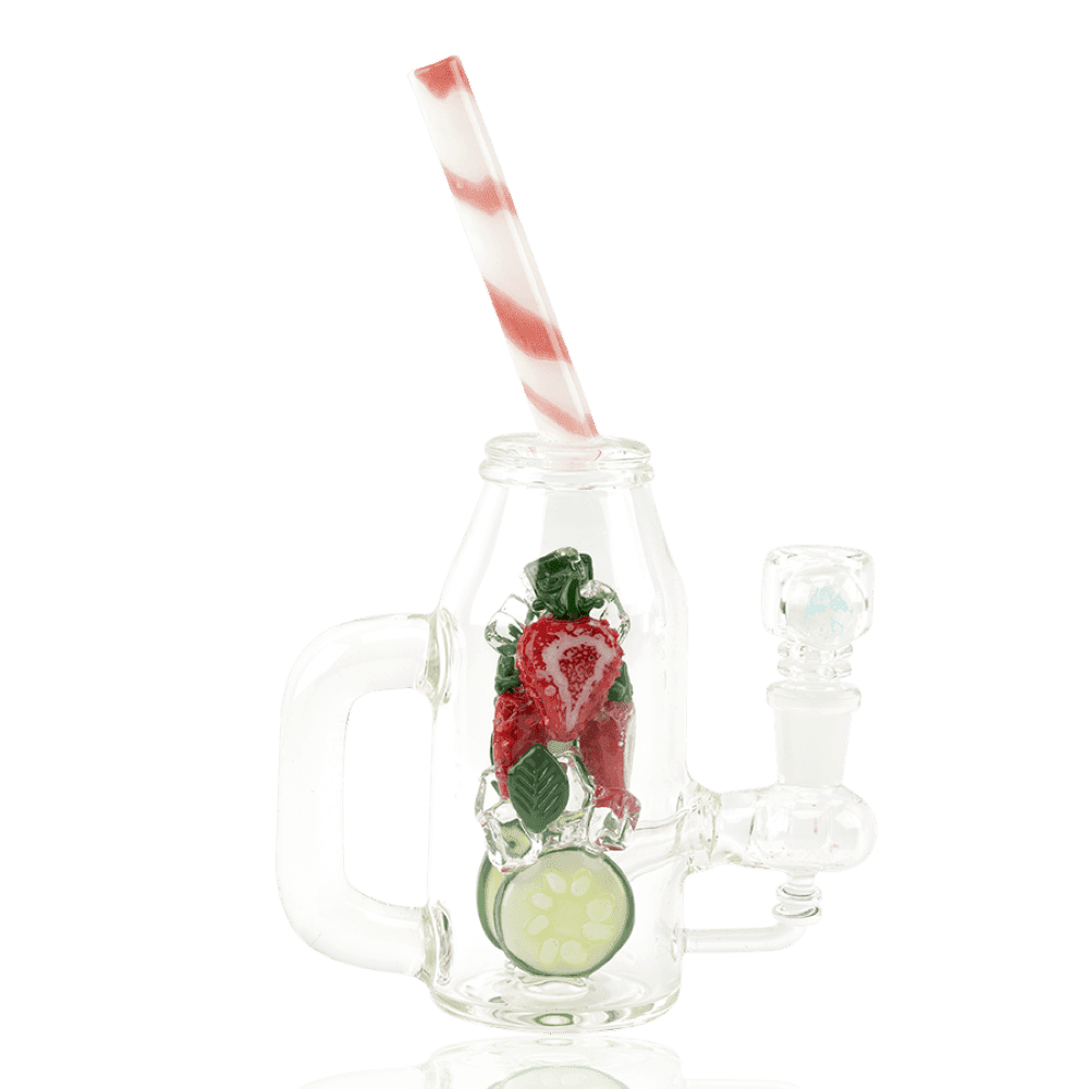 Empire Glassworks Icy Strawberry Cucumber Detox Mini Water Pipe 01