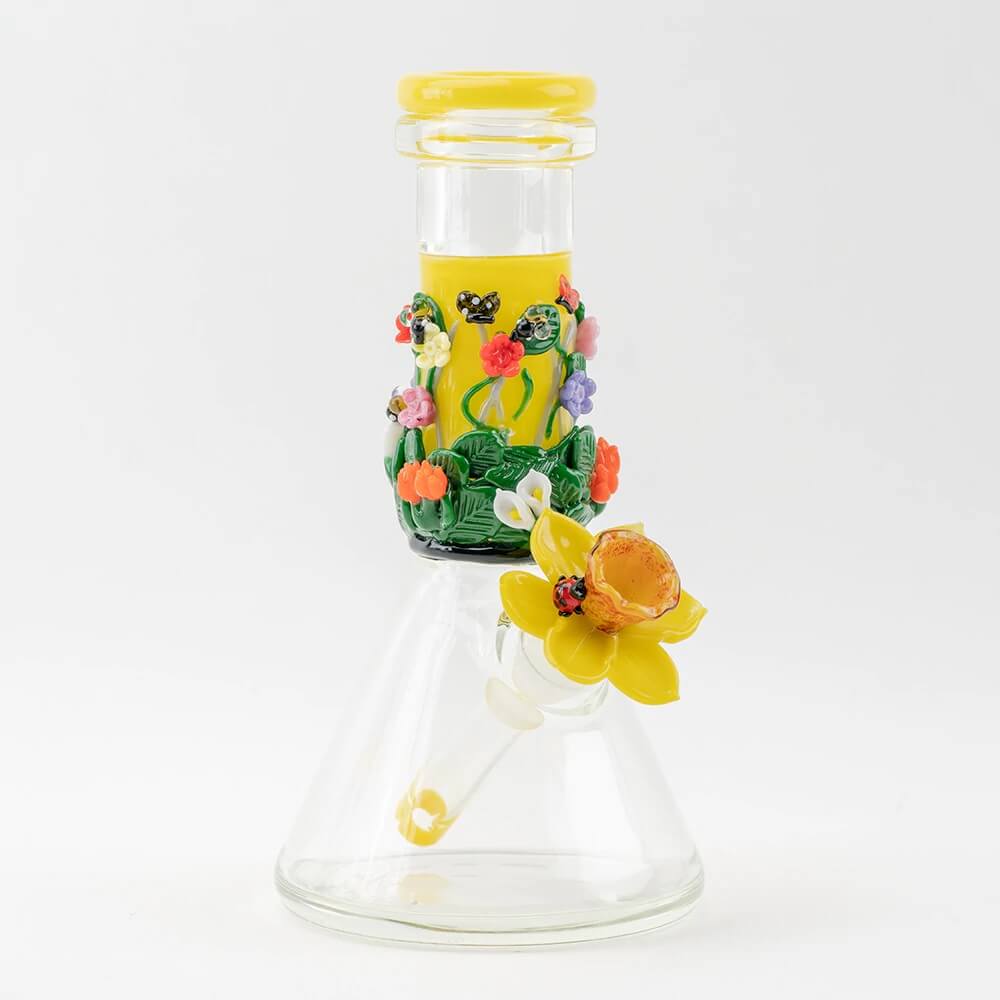 Empire Glassworks Baby Beaker - Spring Flowers - 02