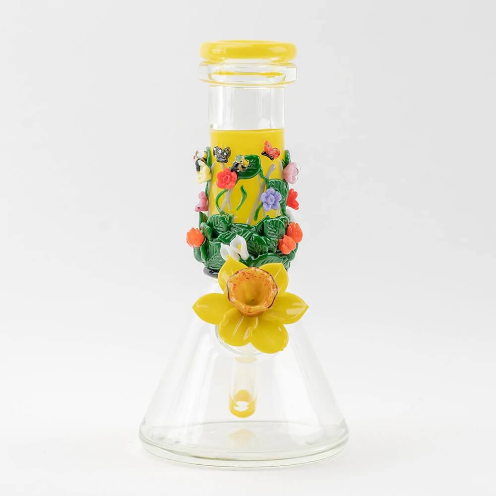 Empire Glassworks Baby Beaker - Spring Flowers - 03