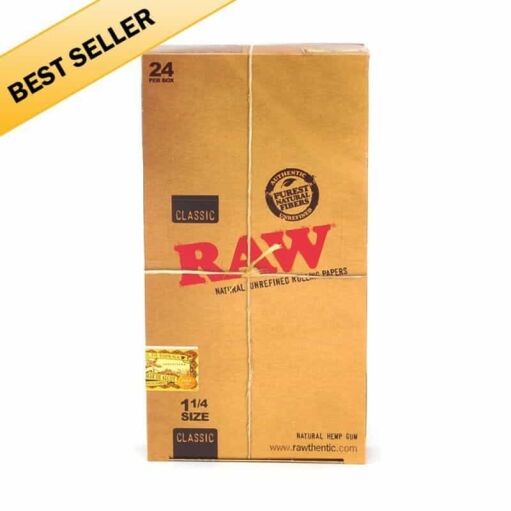 Raw Rolling Papers 1-1/4" - 1 pk - Display Box - 1