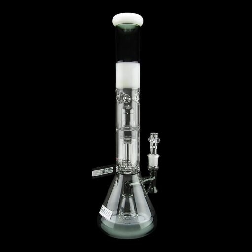Roor Tech Fixed Beaker Barrel Perc 18 Inch Smokey Grey 04