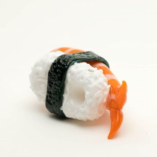 Empire Glassworks "Sushi Shrimp Nigiri" Hand Pipe - 6