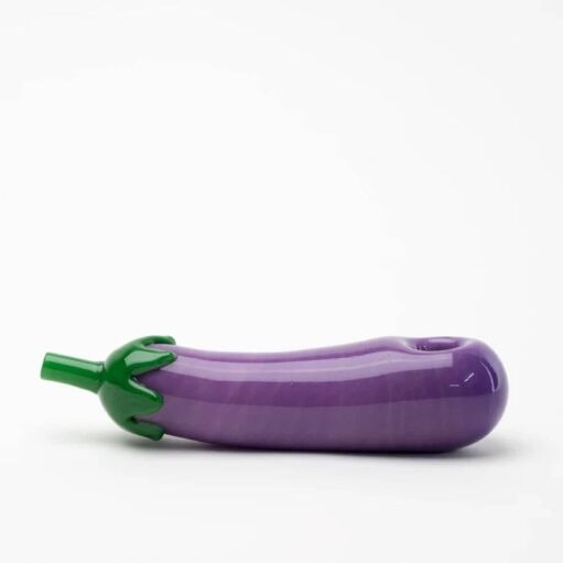 Empire Glassworks Eggplant Hand Pipe - 03