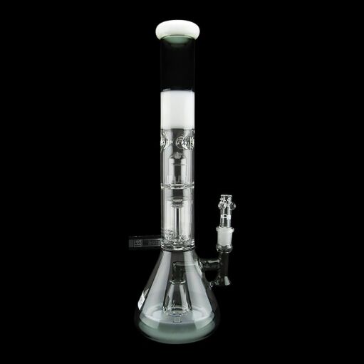 Roor Tech Fixed Beaker Barrel Perc 18 Inch Smokey Grey 05