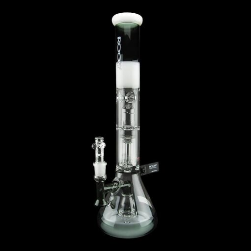 Roor Tech Fixed Beaker Barrel Perc 18 Inch Smokey Grey 08