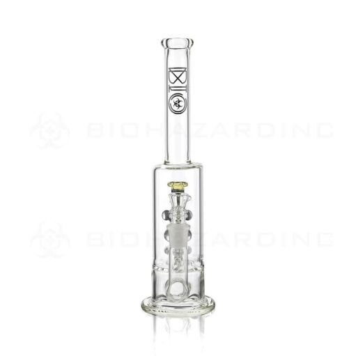 Bio Hazard 13" Thick Stemless Straight Water Pipe - Black 01