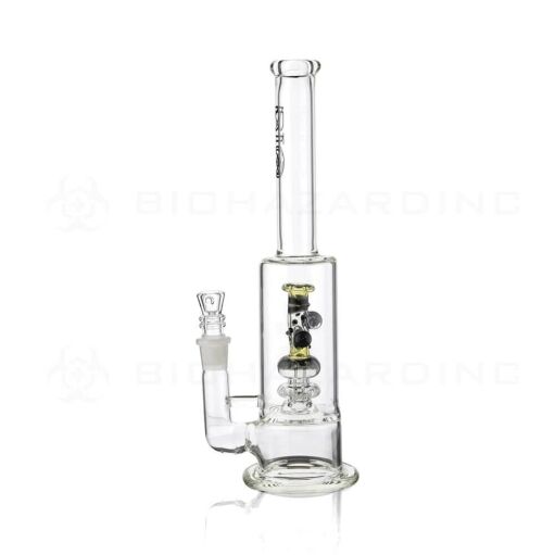 Bio Hazard 13" Thick Stemless Straight Water Pipe - Black 03