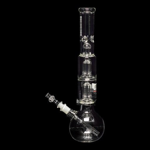 ROOR Tech 17" Double 4-Arm Tree Perc Bubble Base Water Pipe - 02