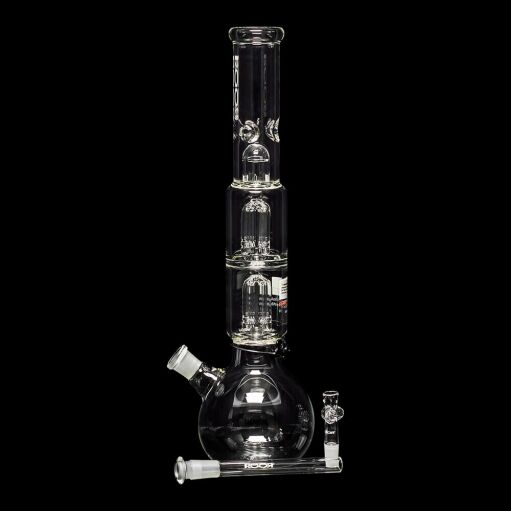 ROOR Tech 17" Double 4-Arm Tree Perc Bubble Base Water Pipe - 09