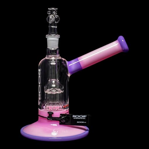 ROOR Tech Fixed 8" 10-Arm Tree Bubbler - Pink & Purple - 05