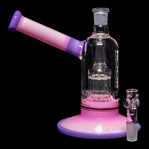 ROOR Tech Fixed 8" 10-Arm Tree Bubbler - Pink & Purple - 09