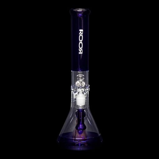 ROOR Tech Mini 14" Fixed Stem Beaker - Blue & Clear - 07