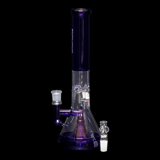 ROOR Tech Mini 14" Fixed Stem Beaker - Blue & Clear - 09