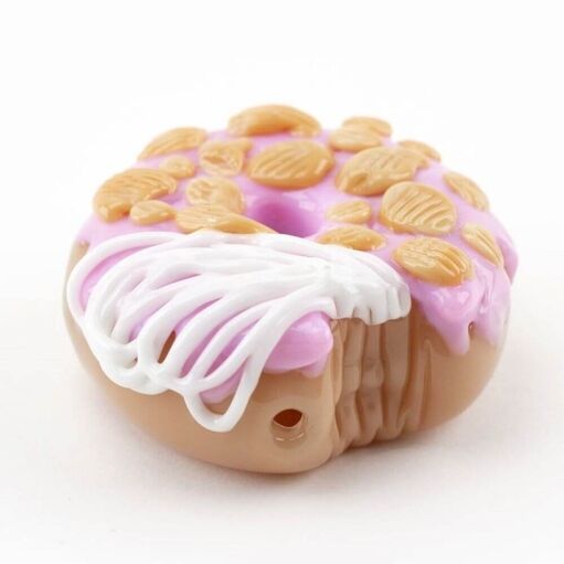 Empire Glassworks Pink Donut Bite Me Hand Pipe 01