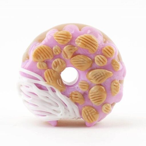 Empire Glassworks Pink Donut Bite Me Hand Pipe 04