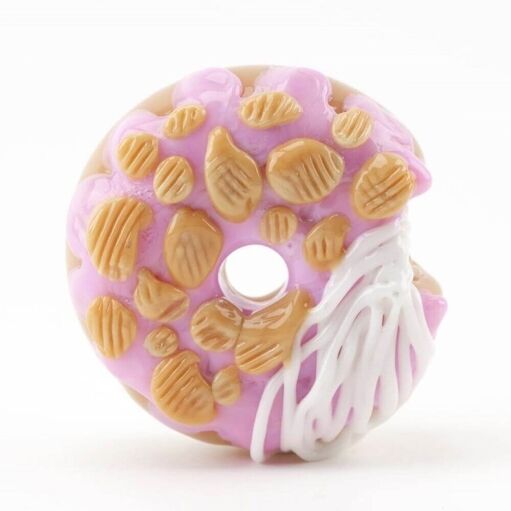 Empire Glassworks Pink Donut Bite Me Hand Pipe 05