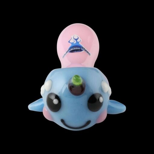 Chameleon Glass Baby Narwhal Hand Pipe 04