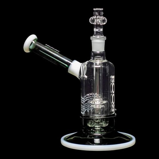 ROOR Tech 8" Fixed Barrel Bubbler - Grey & White - 02