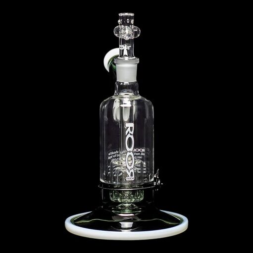 ROOR Tech 8" Fixed Barrel Bubbler - Grey & White - 03