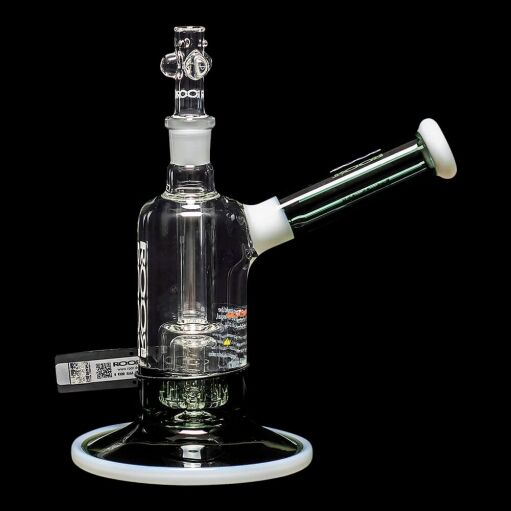 ROOR Tech 8" Fixed Barrel Bubbler - Grey & White - 05
