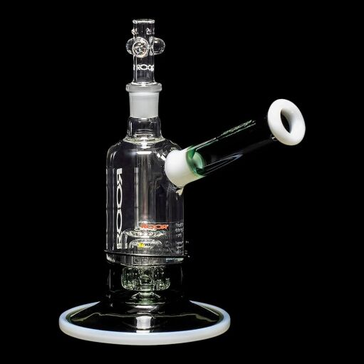 ROOR Tech 8" Fixed Barrel Bubbler - Grey & White - 06