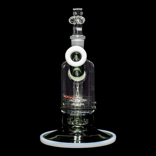 ROOR Tech 8" Fixed Barrel Bubbler - Grey & White - 07