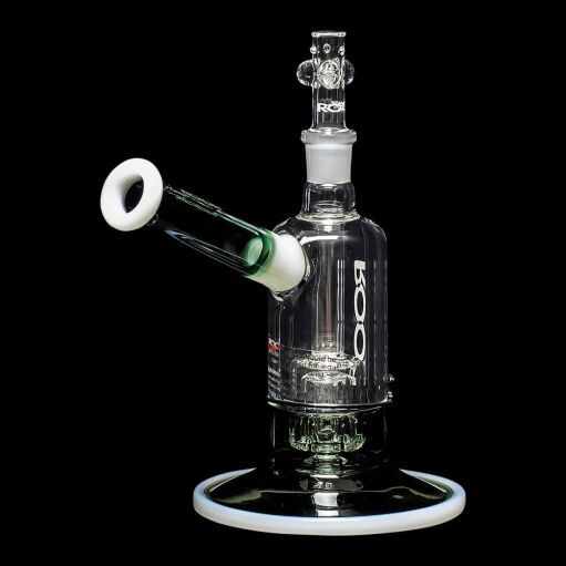 ROOR Tech 8" Fixed Barrel Bubbler - Grey & White - 08