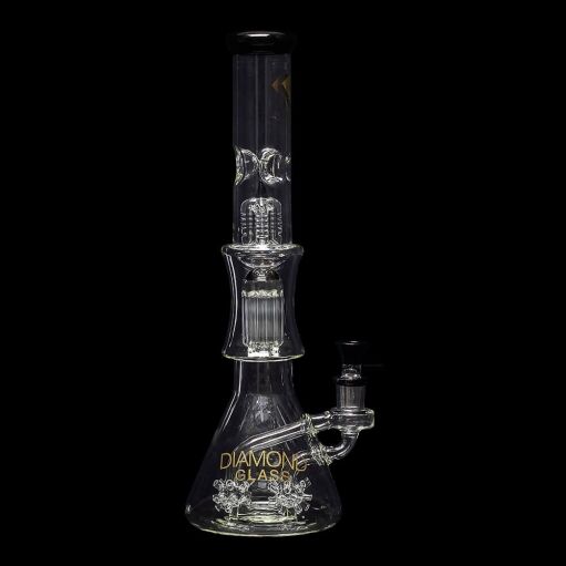 Diamond Glass Sea Mine Beaker Water Pipe - 01