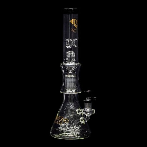 Diamond Glass Sea Mine Beaker Water Pipe - 02