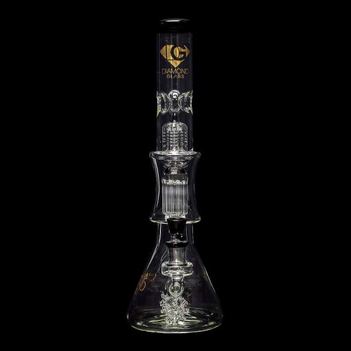 Diamond Glass Sea Mine Beaker Water Pipe - 03