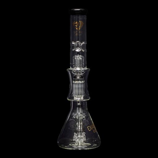 Diamond Glass Sea Mine Beaker Water Pipe - 07