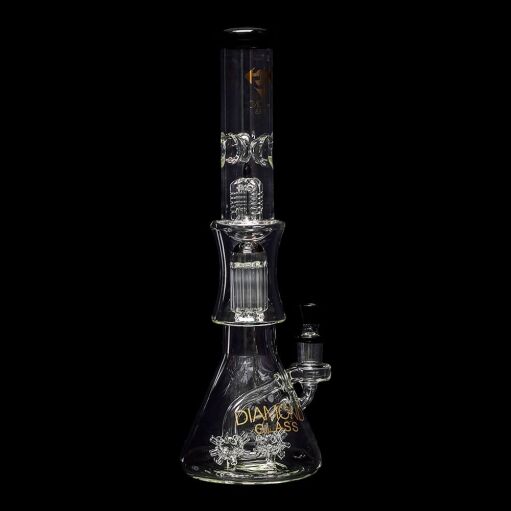Diamond Glass Sea Mine Beaker Water Pipe - 08