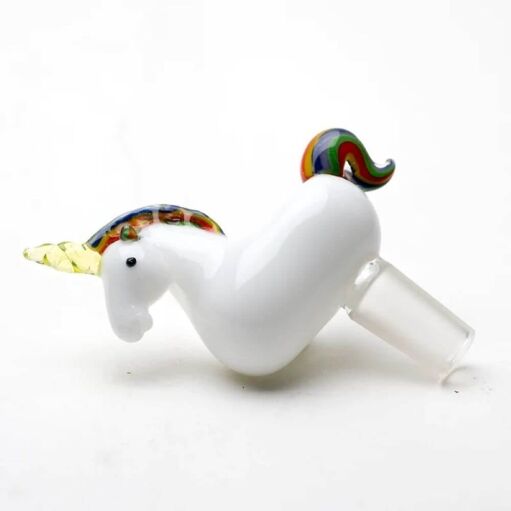 Empire Glassworks 14mm Male Bowl UV Reactive Unicorn - 02